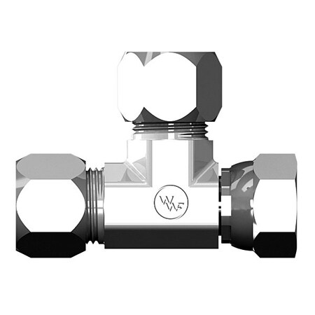 World Wide Fittings Flareless Swivel Tee Stainless Steel C6602X06X06X06SS